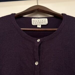 Daniel Laurent Women's Deep Purple Cardigan
